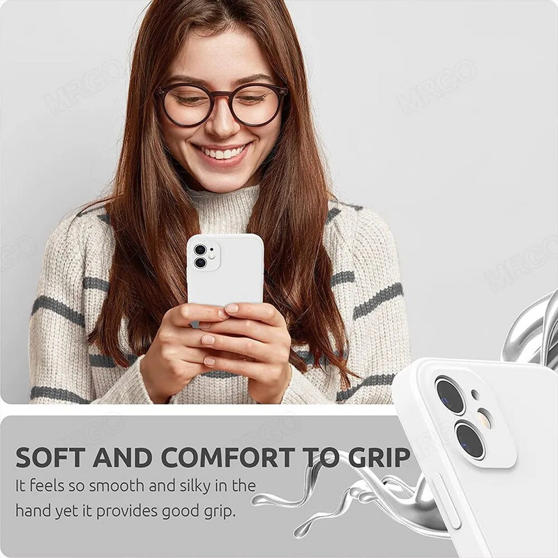 Τετράγωνη θήκη τηλεφώνου υγρής σιλικόνης για iPhone 13 14 Pro θήκη για iPhone 14 11 13 12 Pro Max XR XS 7 8 Plus Πίσω κάλυμμα προστασίας