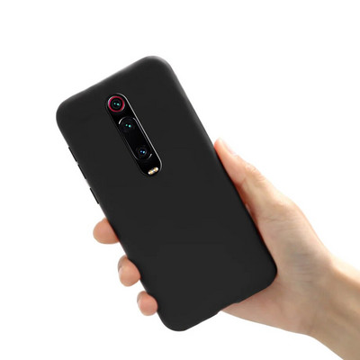 Xiaomi Mi 9t tokhoz, fekete matt puha TPU hátlaphoz telefonvédő tokhoz Xiaomi Mi 9T Pro Xiaomi Mi9t Pro tokokhoz