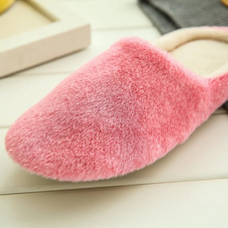 Vīrieši Sievietēm Ziemas Siltas Čības Plīša Mīļotājiem Mājas Čības Pāris Iekštelpu Pretslīdes Apavi Mājas Grīda Mīksta Apakšpuse Mēma Čības