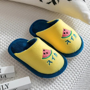 2023 Нови бебешки домашни чехли Момичета Анимационни обувки за плодове Зимни детски домашни чехли Топли детски домашни обувки за момчета Сладко парти