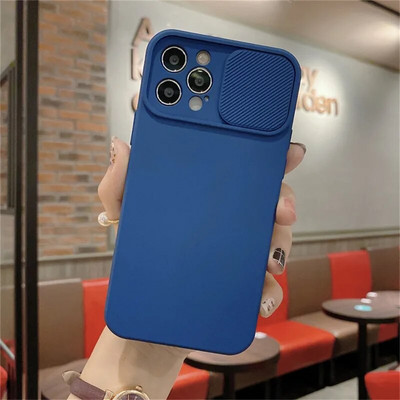Xiaomi Redmi Note 12 Pro Plus ümbrise liugkaamera objektiivi kaitse telefoni ümbris jaoks Redmi 12C Solid Candy Color pehme TPU kate jaoks