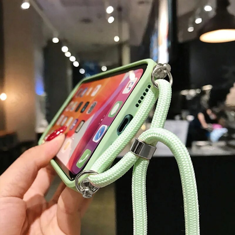 ar kakla siksnas šķidrā silikona futrālīti Xiaomi Mi 11 Lite 5G NE 10T 11T 12T 13T Poco M3 M4 F3 X5 Redmi Note 10 9 9s 8 Pro 11s