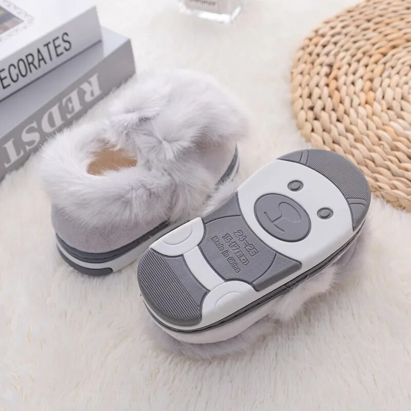 Tüdrukutele armsad jänese toasussid lastele soojad mugavad talvejalatsid poistele, lapsed, karvased pehmed loomakingad