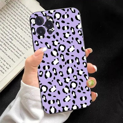 Leopard print Phone Case Silikone Soft priekš iphone 14 13 12 11 Pro Mini XS MAX 8 7 6 Plus X XS XR Cover