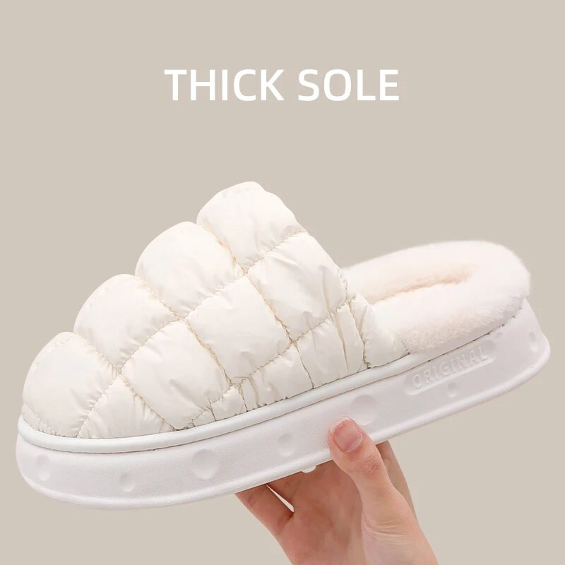 Ziemas kokvilnas plīša čības vīriešiem iekštelpās, mīksts, biezs papēdis, neslīdošs, pūkains, silts, gudrs dizains