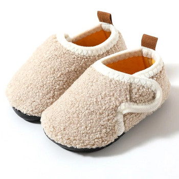 Παιδικά βαμβακερά παπούτσια Winter Baby Thicken Warm Home Shoes Boys Plus Cashmere Αντιολισθητικά Οικογενειακά Παπούτσια Κορίτσια Παπούτσια με γάντζο