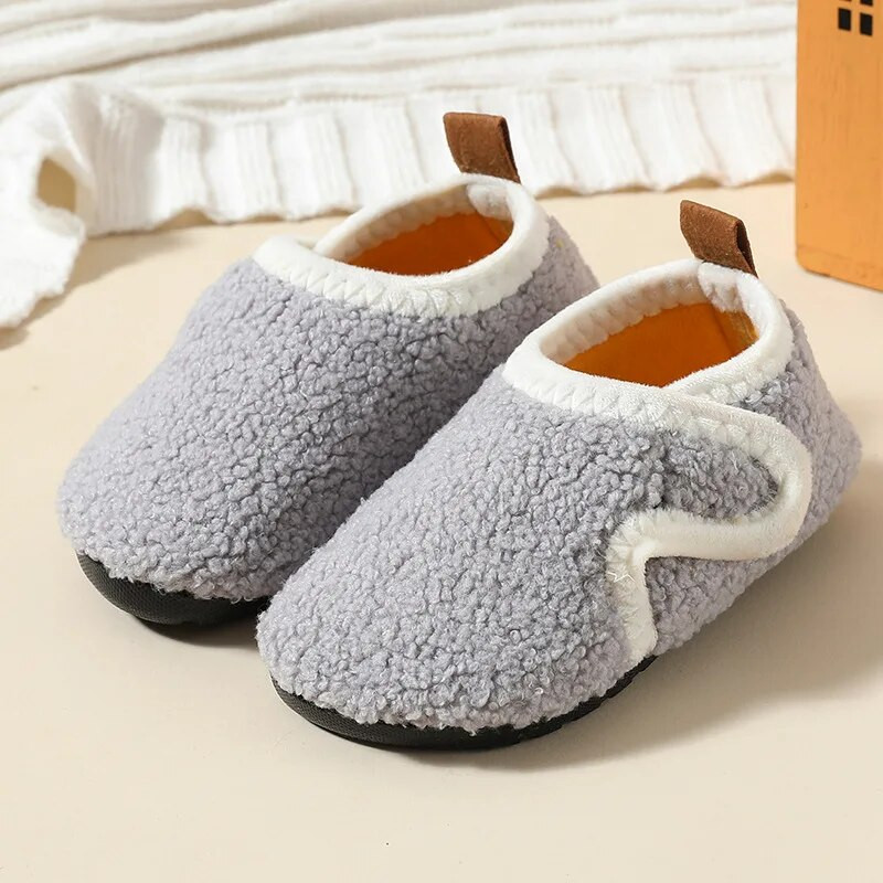 Παιδικά βαμβακερά παπούτσια Winter Baby Thicken Warm Home Shoes Boys Plus Cashmere Αντιολισθητικά Οικογενειακά Παπούτσια Κορίτσια Παπούτσια με γάντζο