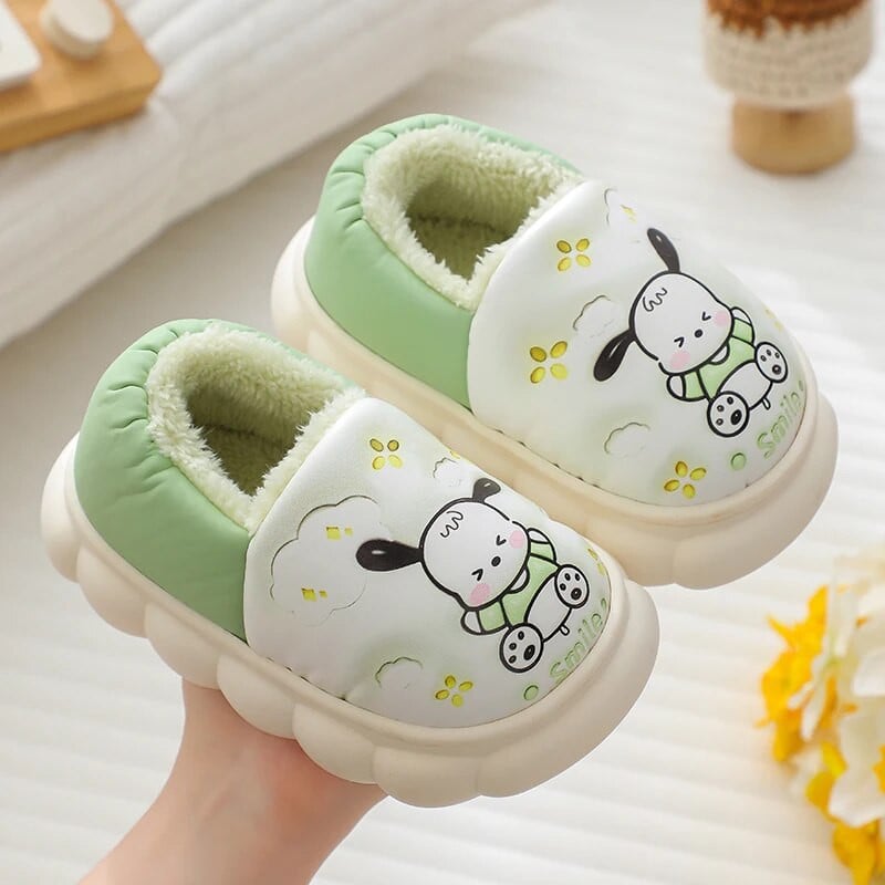Παιδικές βαμβακερές παντόφλες για κορίτσια Φθινοπωρινού και Χειμώνα εσωτερικού σπιτιού Αντιολισθητικά ζεστά βρεφικά βαμβακερά παπούτσια