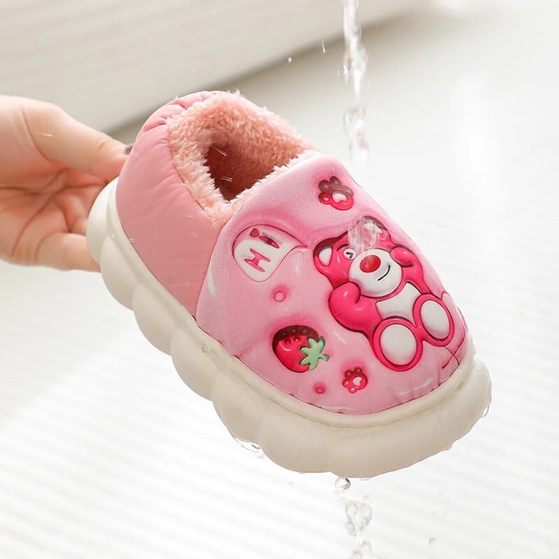 Παιδικές βαμβακερές παντόφλες για κορίτσια Φθινοπωρινού και Χειμώνα εσωτερικού σπιτιού Αντιολισθητικά ζεστά βρεφικά βαμβακερά παπούτσια