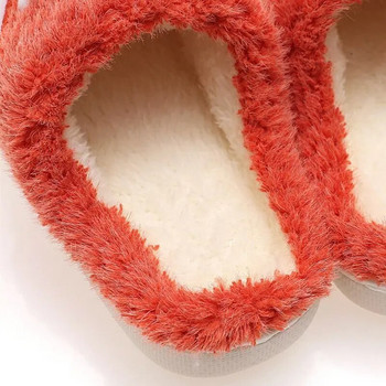 Зимни детски памучни чехли Момчета Вътрешна спалня Космати обувки Момичета На открито Сладки джапанки Детски заешки дървени подови обувки