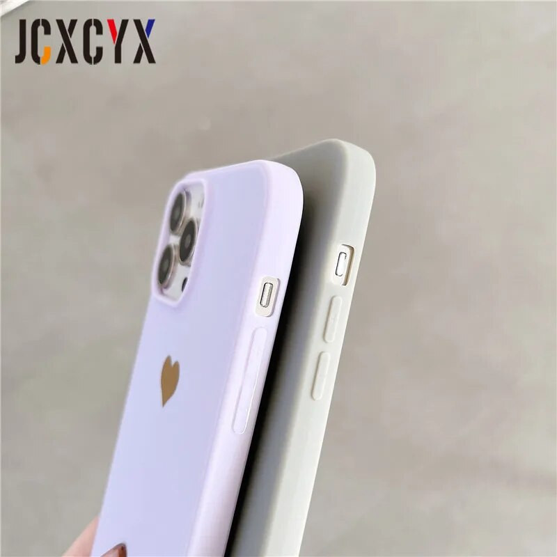 Plating Love Crossbody Κολιέ Κορδόνι Κορδόνι Μαλακή θήκη τηλεφώνου για iPhone 15 14 13 12 Pro Max 11 Mini XS XR 7 Plus SE Κάλυμμα