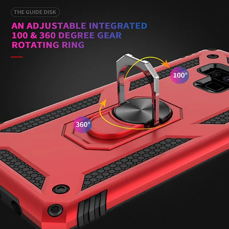 Sergeant Armor telefontok Samsung Note 9 8 10 5G ütésálló Kickstand védőburkolat hátlapja Galaxy Note10 Plus Caso készülékhez