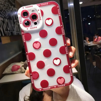 Θήκη τηλεφώνου Wave Poin Love Heart για Xiaomi Redmi Note 12 11 Pro Plus 5G 11S 11T 11E 10S 10 9S 9 Redmi 10C Διαφανές μαλακό κάλυμμα
