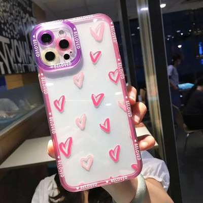 Θήκη τηλεφώνου Wave Poin Love Heart για Xiaomi Redmi Note 12 11 Pro Plus 5G 11S 11T 11E 10S 10 9S 9 Redmi 10C Διαφανές μαλακό κάλυμμα