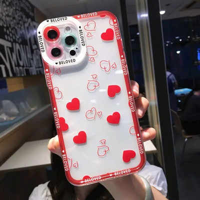 Θήκη τηλεφώνου Wave Poin Love Heart για Xiaomi Redmi Note 12 11 Pro Plus 5G 11S 11T 11E 10S 10 9S 9 Redmi 10C Διαφανές μαλακό κάλυμμα