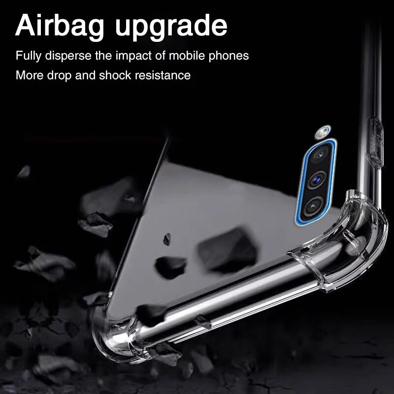 Πολυτελής αντικραδασμική θήκη για Samsung Galaxy A10 A20 A30 A40 A50 A60 A70 A80 A90 A01 A51 A71 M10 M20 M30 M40 A20E A30S Κάλυμμα θήκης