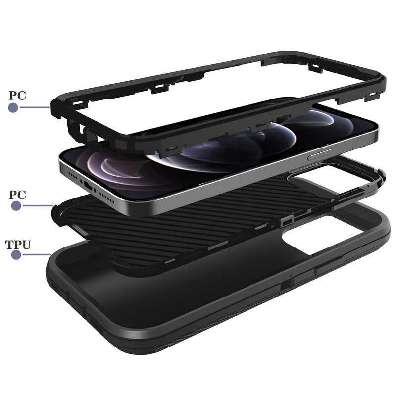 3 IN 1 Heavy Duty Armor Triecienizturīgs putekļu necaurlaidīgs korpuss Samsung Galaxy S22 S21 S20 S23 Ultra S10 S9 S8 PLUS Note 20 10 9 8 Vāks