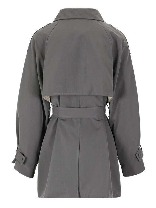 DEAT Fashion sieviešu mētelis, divrindu vērtnes ar garām piedurknēm vējjaka, 2023. gada rudens, jaunais CPG0586