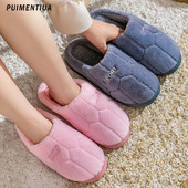 Unisex žieminės šiltos šlepetės Pūkuotos medvilnės moteriškos vyriškos namų batai Paprasti neslystantys vidaus čiuožyklos pliušinės poros šlepetės moteriški batai