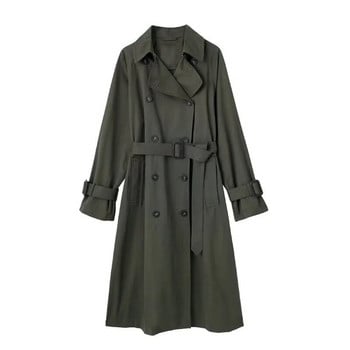 TRAF ZR Long Trench Luxury Elegant Trench Coat Γυναικεία Y2k Νέα σε Εξωτερικά Ενδύματα Γυναικεία αντιανεμικά μπουφάν 2023 Trend Γυναικεία παλτό