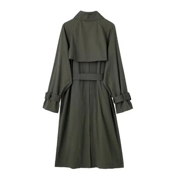 TRAF ZR Long Trench Luxury Elegant Trench Coat Γυναικεία Y2k Νέα σε Εξωτερικά Ενδύματα Γυναικεία αντιανεμικά μπουφάν 2023 Trend Γυναικεία παλτό