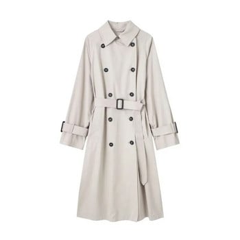 TRAF ZR Long Trench Luxury Elegant Trench Coat Γυναικεία Y2k Νέα σε Εξωτερικά Ενδύματα Γυναικεία αντιανεμικά μπουφάν 2023 Trend Γυναικεία παλτό