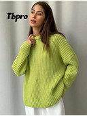 Solids O kakla biezs trikotāžas džemperis sievietēm ar garām piedurknēm, sagriezts džemperis, silts, elegants modes dizainera džemperis 2023. gada ziema