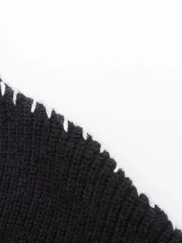 TRAF 2023 rudens ziemas oversize bruņurupuča džemperis, brīvs, slaidinošs ikdienišķa dizaina Sense Fashion trikotāžas virsdrēbes