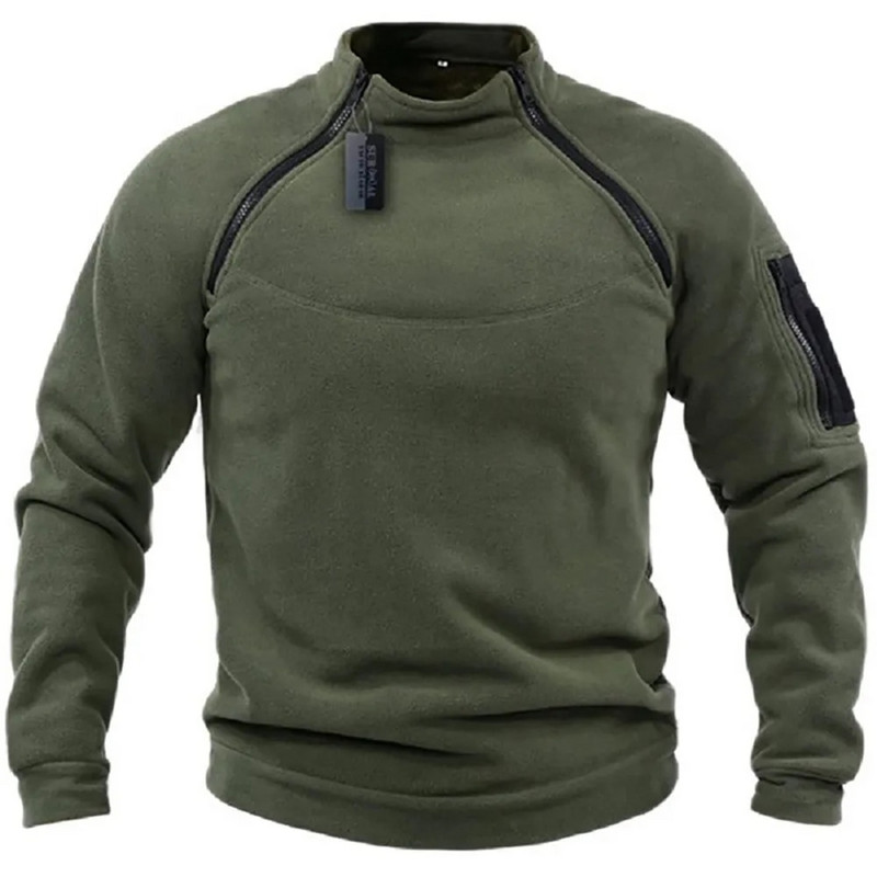 Ανδρικό μπουφάν Tactical Outdoor Fleece Ρούχα Πουλόβερ με ζεστά φερμουάρ Ανδρικό παλτό θερμικό πεζοπορικό φούτερ