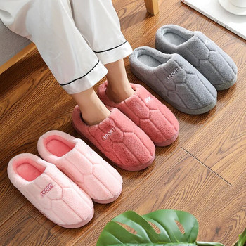 Unisex χειμερινά παπούτσια Οικιακά βαμβακερές παντόφλες Ανδρικά ζεστά βελούδινα παπούτσια για εσωτερικούς χώρους Αντιολισθητικά παντόφλες πλατφόρμας Ζευγάρι γυναικεία παπούτσια για το σπίτι