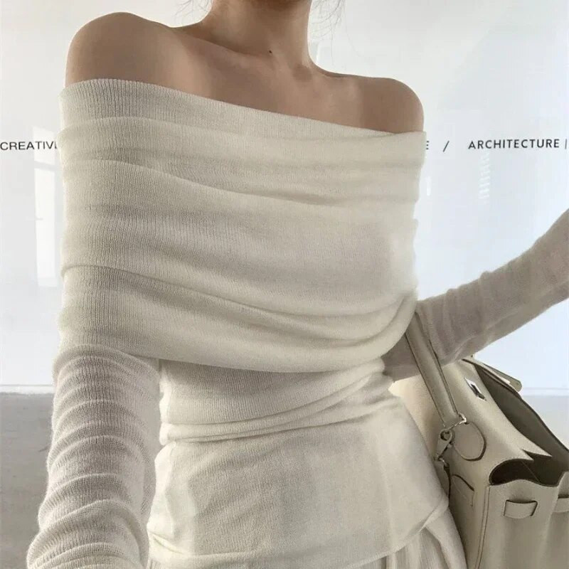 Deeptown korejiešu stila trikotāžas sieviešu džemperis, elegants sieviešu džemperis Harajuku modes Gjaru seksīgs džemperis, estētisks