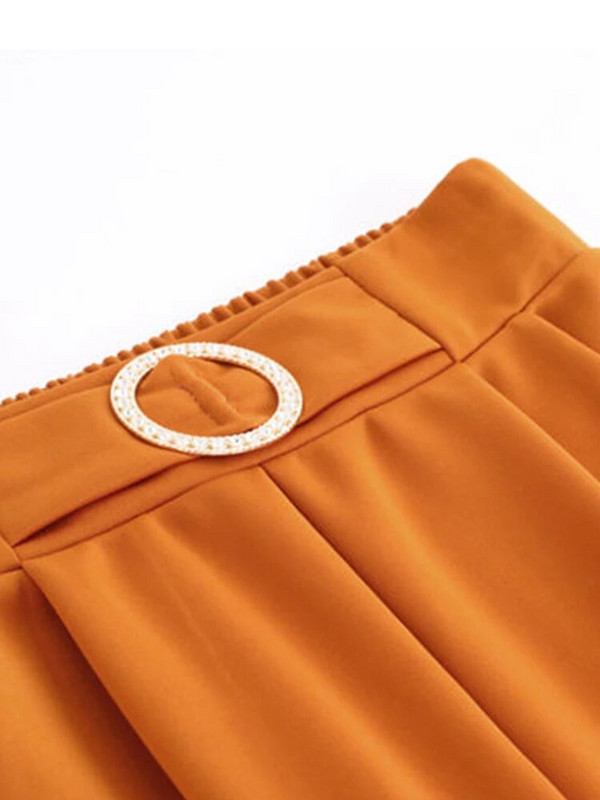 Biroja bikses ar augstu vidukli Baggy Bikses Sievietēm Ikdienišķs Formāls Taisns Zīmulis Pantalone Korejiešu Elegants Modes Lielizmēra 4xl Bikses