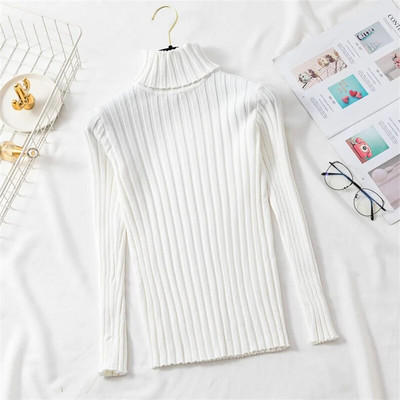 2022. gada jauns džemperis ar apkakli, rudens ziemas trikotāžas džemperi, sieviešu džemperi, brīvi, garām piedurknēm, korejiešu sieviešu, mīksts džemperis