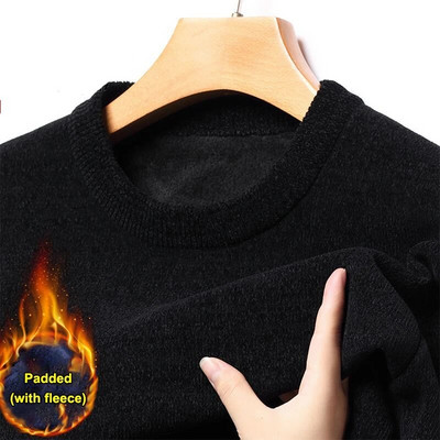 2023. gada jauns vīriešu biezināts džemperis, trikotāžas džemperi, vīriešu trīsdimensiju žakarda augstas kvalitātes, silts, ikdienišķs džemperis.