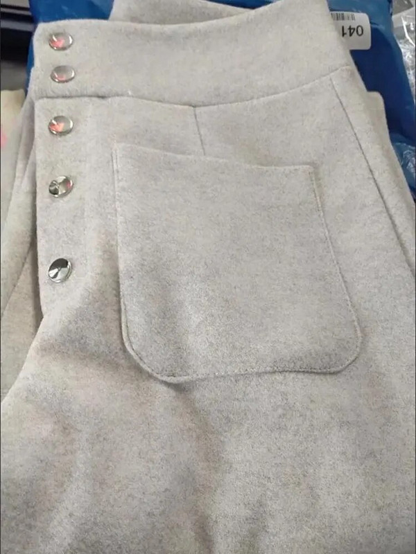 Siltas vilnas bikses, platas sieviešu bikses rudens ziema korejiešu modes taisnas bikses biroja dāma ar augstu vidukli, baggy Pantalones 2023