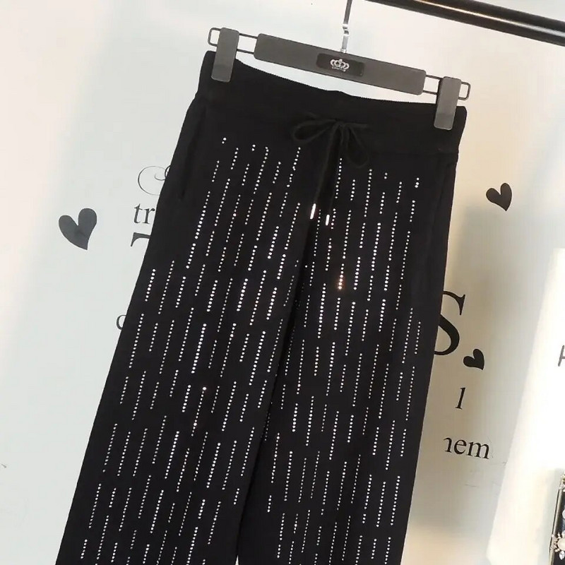 Vienkrāsaini briljanti, savienoti Modes Harēma Bikses Sieviešu Apģērbs Ikdienišķs Vispārpiemērots Brīvas Savelkamās Bikses Sieviešu bikses ar augstu vidukli