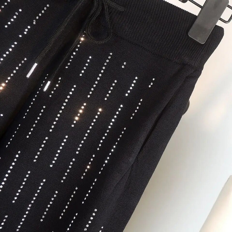 Vienkrāsaini briljanti, savienoti Modes Harēma Bikses Sieviešu Apģērbs Ikdienišķs Vispārpiemērots Brīvas Savelkamās Bikses Sieviešu bikses ar augstu vidukli