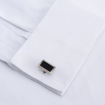 Мъжки класически френски маншети, плътна риза, покрита с панталони, официални бизнес стандартни бели ризи с дълъг ръкав за офис работа