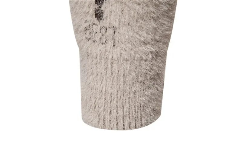 Trend Ανδρικό Νέο Πουλόβερ Απομίμησης Βιζόν Απαλό και Άνετο Μόδα Ζεστό Πλεκτό Πουλόβερ Πουλόβερ TOPS