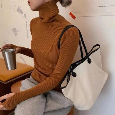 Γυναικείο πουλόβερ με φθινοπωρινό ζιβάγκο πλεκτά μαλακά πουλόβερ Κασμίρ πουλόβερ Βασικά πουλόβερ για γυναίκες Φθινόπωρο χειμερινό πουλόβερ 2024