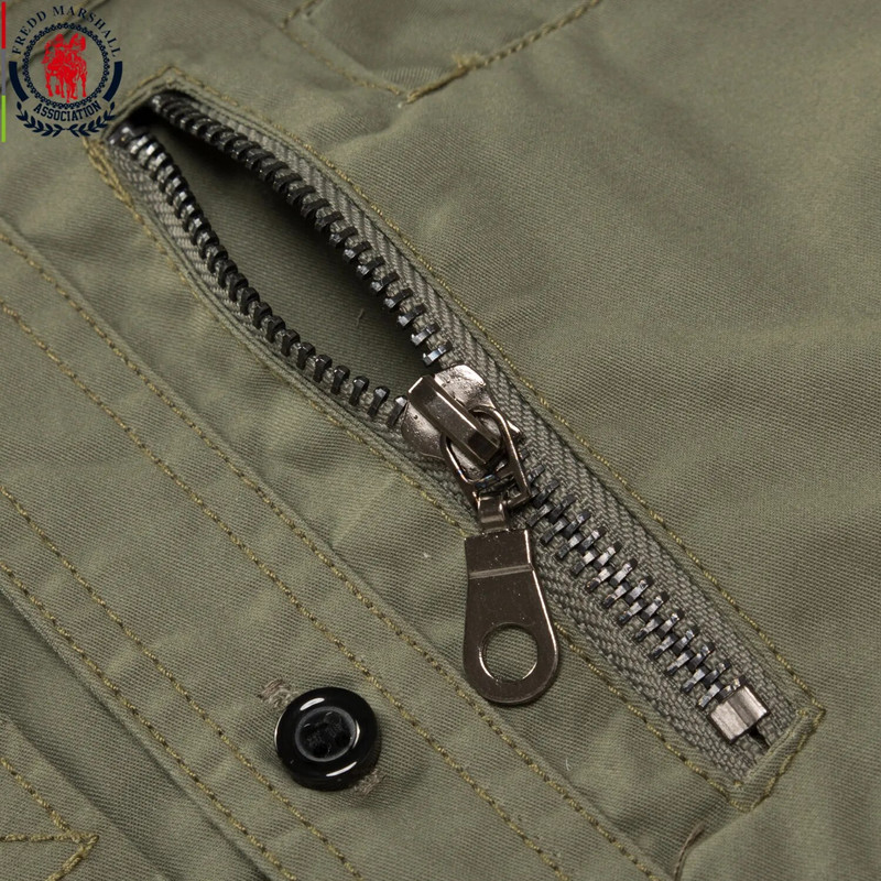 Freda Māršala 2023. gada modes militārais krekls ar garām piedurknēm, ikdienas krekli ar daudzām kabatām Zīmolu apģērbi Armijas zaļš Camisa Masculina 117