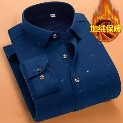 Rudens ziema Jauns ikdienas vīriešu modes krekls ar garām piedurknēm rūtains krekls biezs silts vīriešu ikdienas augstas kvalitātes mīksts liela izmēra krekls NS5825