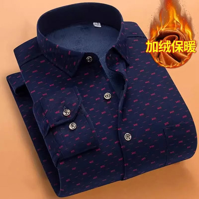 Rudens ziema Jauns ikdienas vīriešu modes krekls ar garām piedurknēm rūtains krekls biezs silts vīriešu ikdienas augstas kvalitātes mīksts liela izmēra krekls NS5825