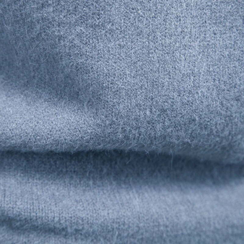 Vīriešu vilnas džemperis ar pusi apkakli vienkrāsains, ikdienas trikotāžas džemperi, klasiski šauri pieguļoši ikdienas zīmola trikotāžas džemperis - izmēri M-2XL