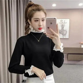 2023. gada jauns sieviešu džemperis ar pusapkakli