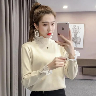 2023. gada jauns sieviešu džemperis ar pusapkakli