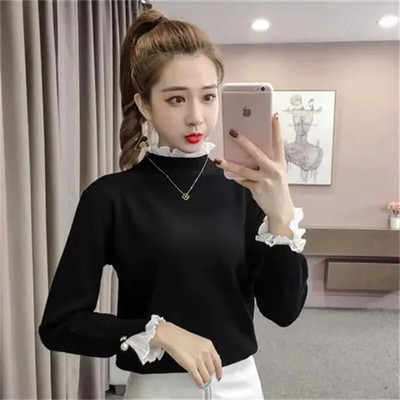 2023. gada jauns sieviešu džemperis ar pusapkakli