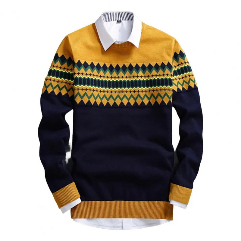 Streetwear Temperament Fashion Pattern smalks adīšanas džemperis ikdienas valkāšanai