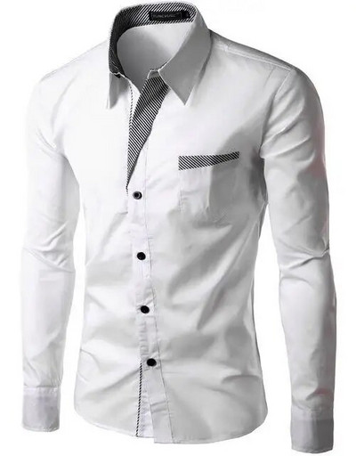 2023 Hot Sale Új divat Camisa Masculina hosszú ujjú ing férfi karcsú szabású dizájn formális alkalmi márka Férfi ing Méret M-4XL