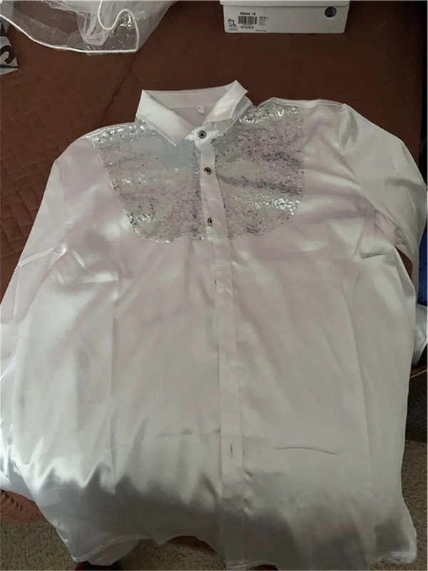 Kāzu kleitas krekls ar garām piedurknēm Vīriešu mīksts, ērts, spīdīgs biznesa krekls vīriešiem Anglijas stila vizulis, formāls krekls vīriešu topi